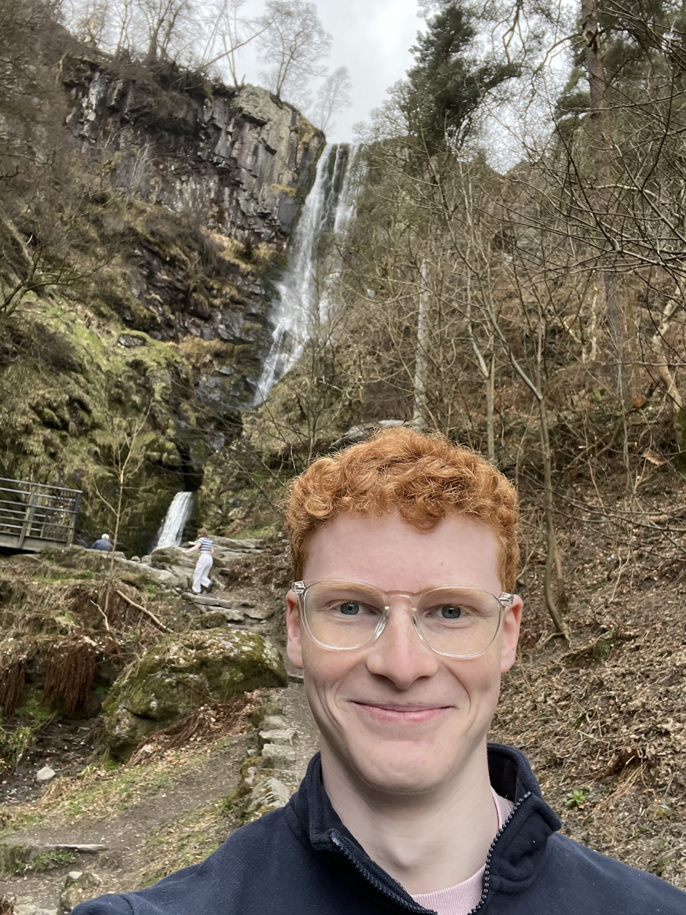 Me in front of a waterfall